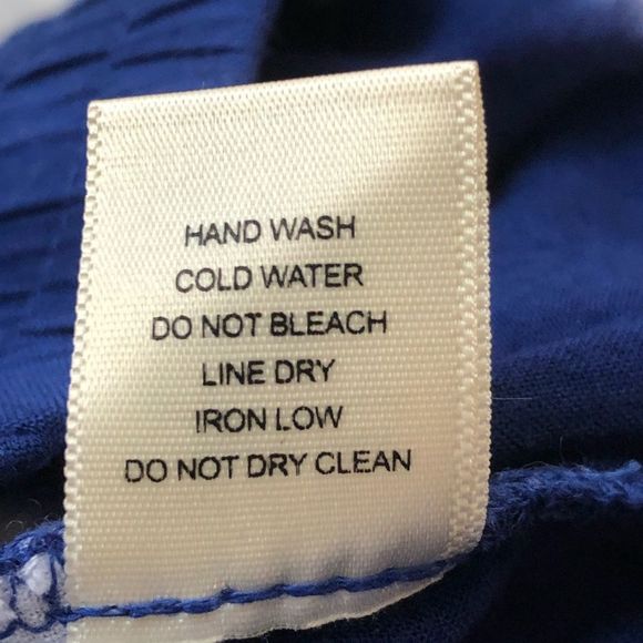 Double Zero Size Large Tie Dye Navy Blue & White Pull On Shorts w/Stretc… - Picture 7 of 7